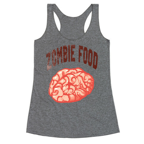 Zombie Food Racerback Tank Top