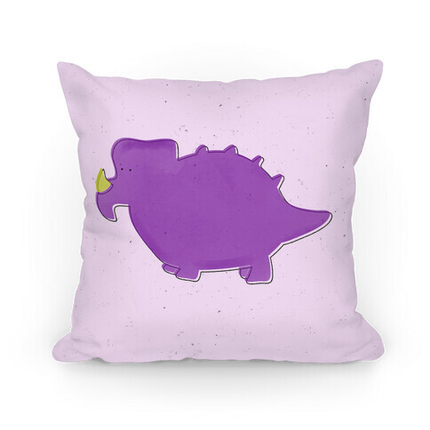 Cute Purple Dinosaur Pillow