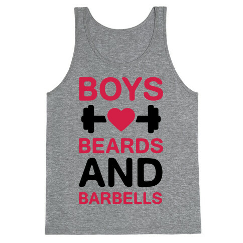 Boys, Beards, And Barbells Tank Top