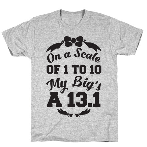 On A Scale Of 1 To 10 My Big's A 13.1 T-Shirt