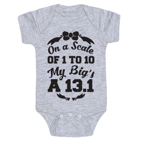 On A Scale Of 1 To 10 My Big's A 13.1 Baby One-Piece