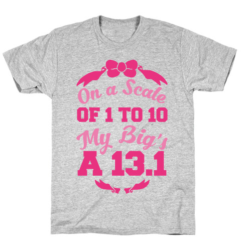 On A Scale Of 1 To 10 My Big's A 13.1 T-Shirt