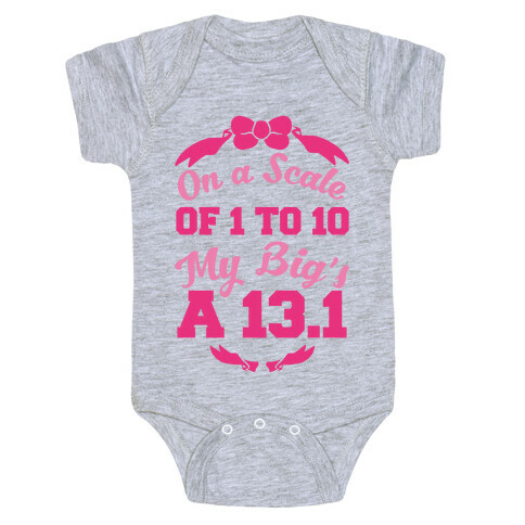 On A Scale Of 1 To 10 My Big's A 13.1 Baby One-Piece