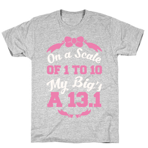 On A Scale Of 1 To 10 My Big's A 13.1 T-Shirt