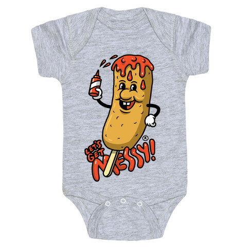 Let's Get Messy Corndog Baby One-Piece