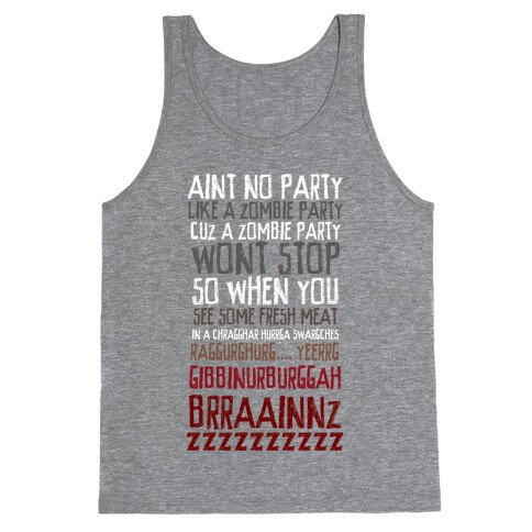 Zombie Party Tank Top