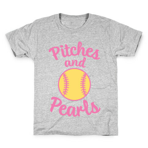 Pitches And Pearls Kids T-Shirt