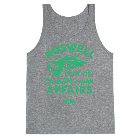 Roswell Department Of Extra-Terrestrial Affairs Tank Top