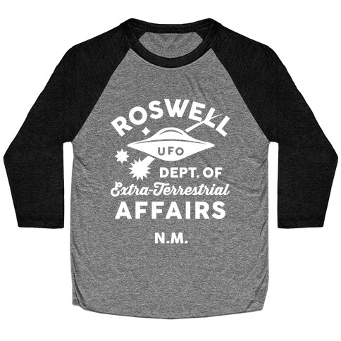 Roswell Department Of Extra-Terrestrial Affairs Baseball Tee