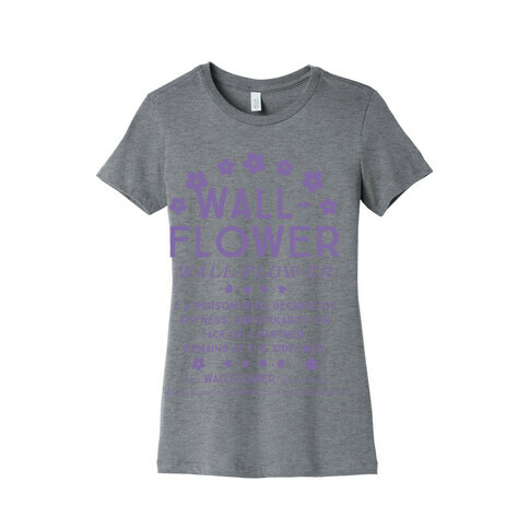 Definition of a Wallflower Womens T-Shirt