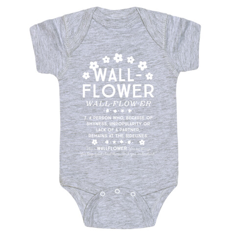 Definition of a Wallflower Baby One-Piece