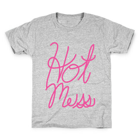 Hot Mess (Script) Kids T-Shirt