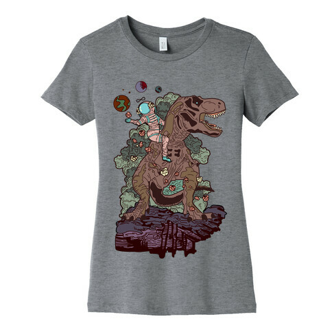 Dinosaur Strength Tarot Womens T-Shirt