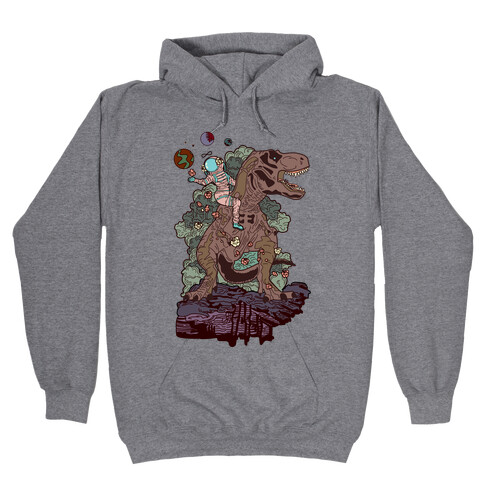 Dinosaur Strength Tarot Hooded Sweatshirt