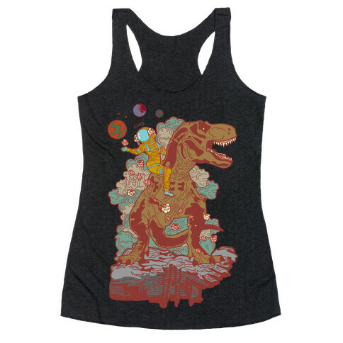 Dinosaur Strength Tarot Racerback Tank Top