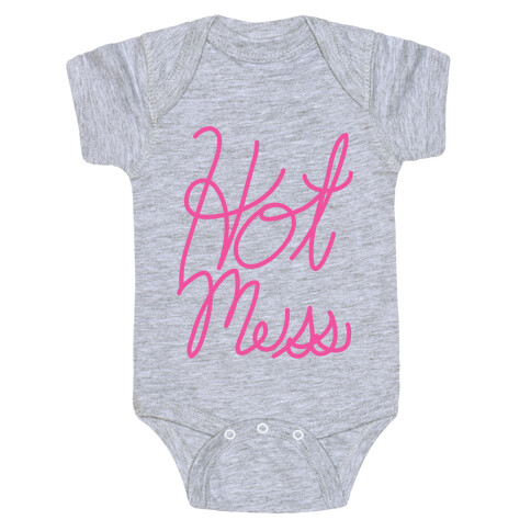 Hot Mess (Script) Baby One-Piece