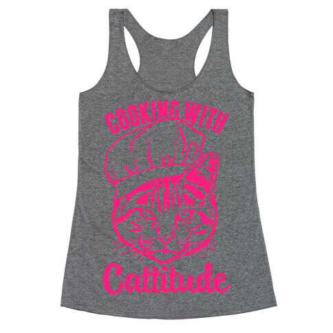 Cooking With Cattitude Racerback Tank Top