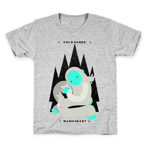 Cold Hands Warm Heart Yeti Kids T-Shirt