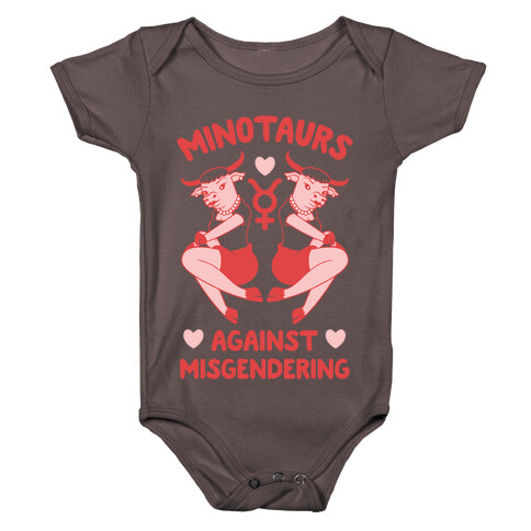 Minotaurs Against Misgendering Baby One-Piece