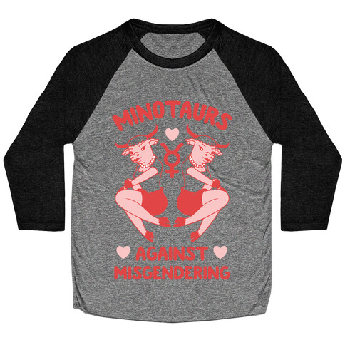 Minotaurs Against Misgendering Baseball Tee