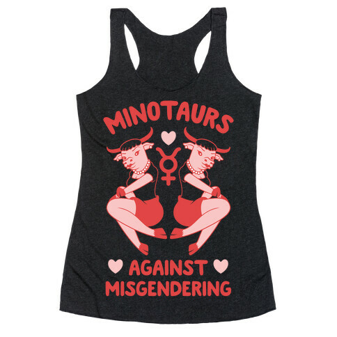 Minotaurs Against Misgendering Racerback Tank Top
