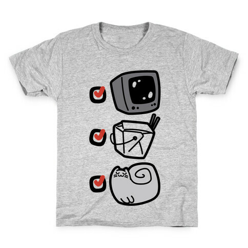 Tv Takeout Cat Kids T-Shirt