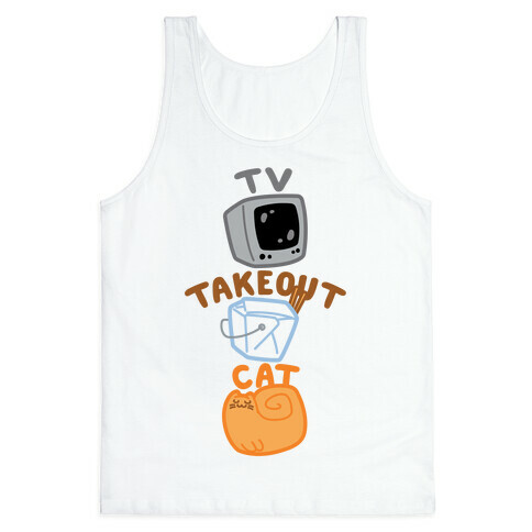 Tv Takeout Cat Tank Top