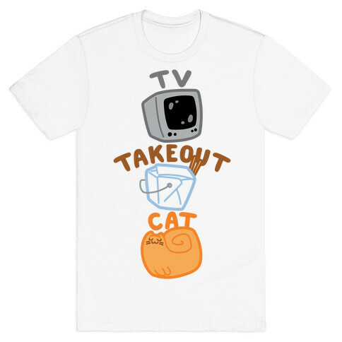 Tv Takeout Cat T-Shirt