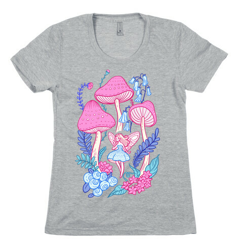Pastel Fairy Garden Womens T-Shirt