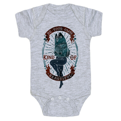 Be Your Own Kind Of Beautiful Reversed Mermaid Baby One-Piece
