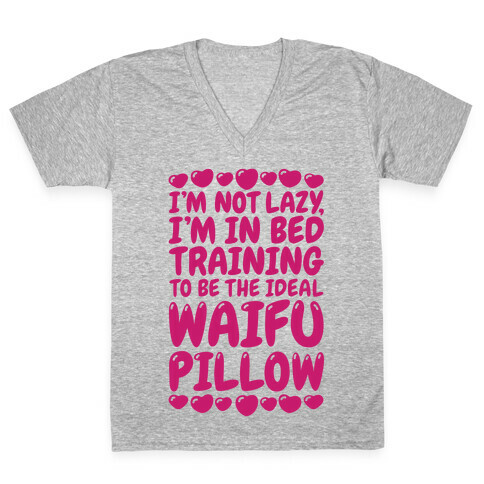 Waifu Pillow In Training V-Neck Tee Shirt