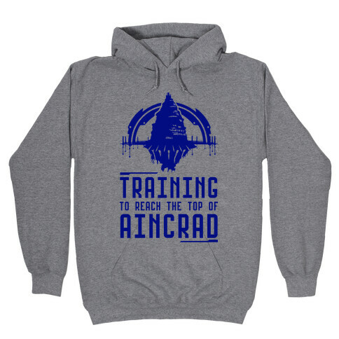 Training to Reach the Top of Aincrad Hooded Sweatshirt