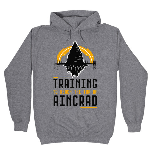 Training to Reach the Top of Aincrad Hooded Sweatshirt