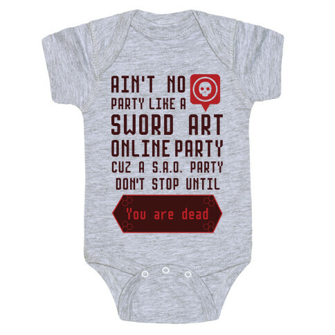 Ain't No Party Like a Sword Art Online Party Baby One-Piece