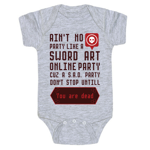Ain't No Party Like a Sword Art Online Party Baby One-Piece