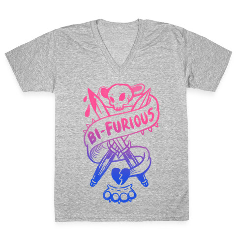 Bi-Furious V-Neck Tee Shirt