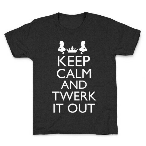 Twerk It Out (white) Kids T-Shirt