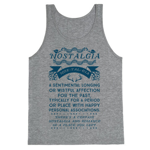 Nostalgia Definition Tank Top