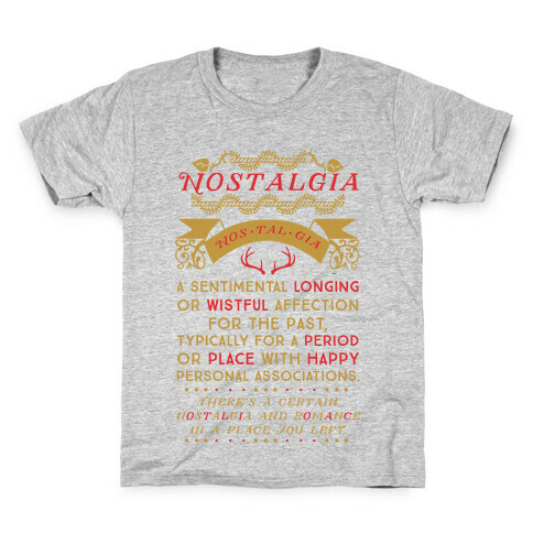 Nostalgia Definition Kids T-Shirt