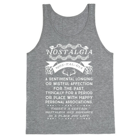 Nostalgia Definition Tank Top