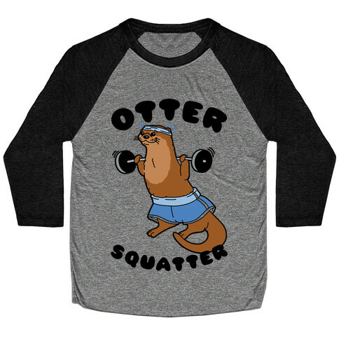 Otter Squatter Baseball Tee