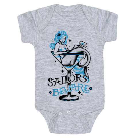 Sailors Beware Classic Tattoo Baby One-Piece