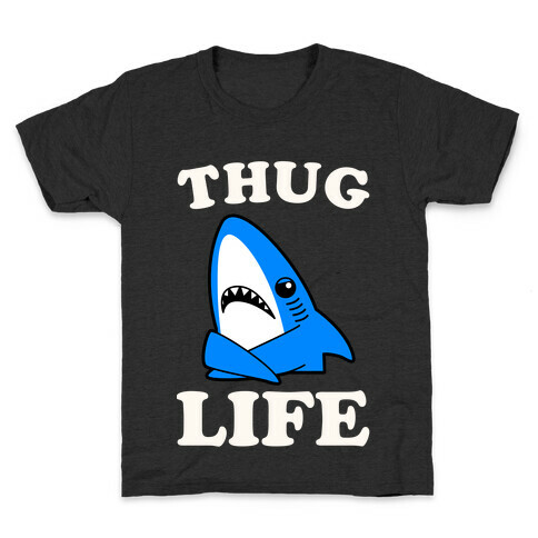 Thug Life Left Shark Kids T-Shirt