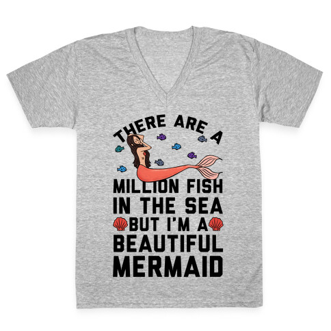 There Are A Million Fish In The Sea V-Neck Tee Shirt