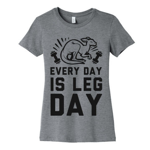 Every Day is Leg Day (Kangaroo) Womens T-Shirt