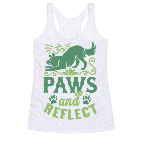 Paws And Reflect (Dog) Racerback Tank Top