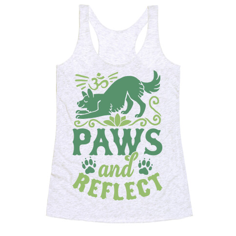 Paws And Reflect (Dog) Racerback Tank Top