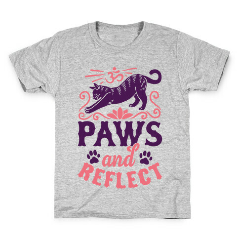 Paws And Reflect (Cat) Kids T-Shirt