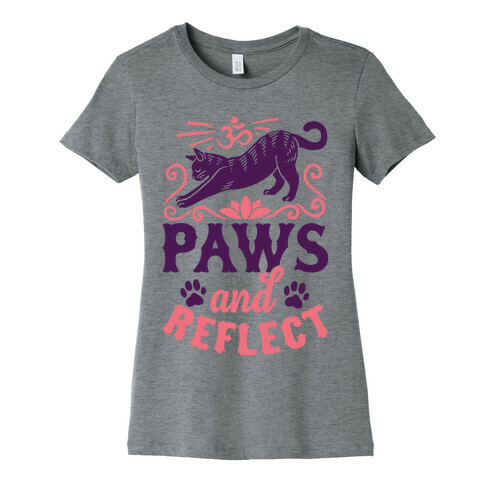 Paws And Reflect (Cat) Womens T-Shirt
