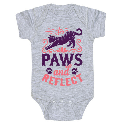 Paws And Reflect (Cat) Baby One-Piece